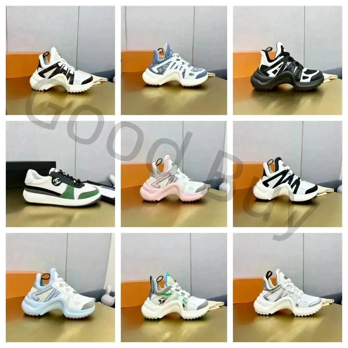 Louis Vuitton Archlight 1.0 Leather Low-Top Sneakers