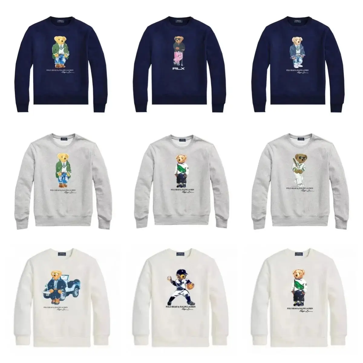 Polo Ralph Lauren Men's Polo Bear Crewneck Sweatshirt - Navy Blue